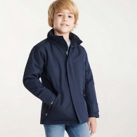 High collar parka with tone-on-tone injected zip EUROPA (Children's sizes)
