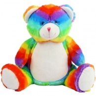 Multicoloured bear zipped plush - Mumbles