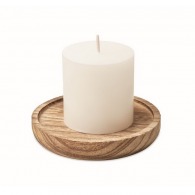 PENTAS - Round candle holder with candle