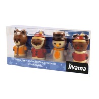 Mini Xmas crew chocolate Christmas figurines