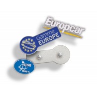 PIN ON ZAMAC BASE - ENAMEL COATING - MADE IN EUROPE