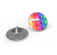 Round metal pin