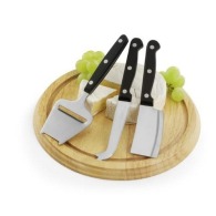Cheese tray delivered with 3 knives