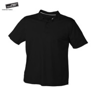 Short-sleeved micropolyester anti-bacterial polo shirt