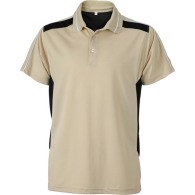 Men's short-sleeved work polo shirt.