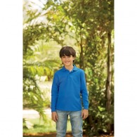 Children's 65/35 long sleeve polo shirt - Fruit of the Loom