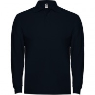 Long sleeve polo shirt, 1x1 rib collar and cuffs, 3-button placket ESTRELLA L/S (Children's sizes)