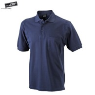 Men's pique polo with chest pocket