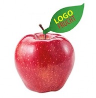 Apple with label