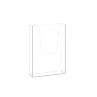 Wall-mounted Classic brochure holder, 1 A5 compartment (L.15.6 cm)