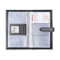 Leather business card holder Club collection