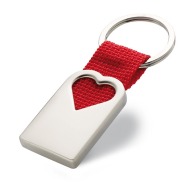 Metal heart key ring happiness