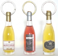 Wine bottle key ring
