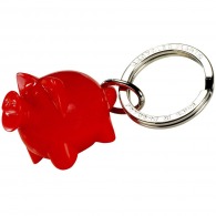 Recycled Happy Pig Keychain