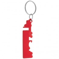 Truck bottle opener key ring