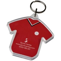 Shirt key ring with insert