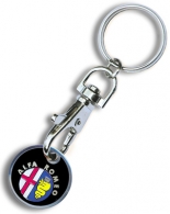 Metal token key ring picture