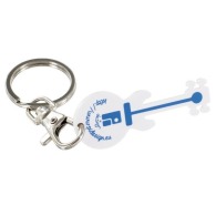 Carabiner key ring with customisable token