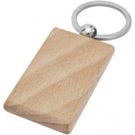 Gian rectangular key ring in beech wood