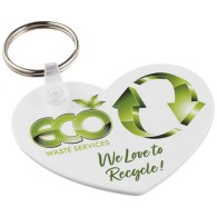 Taiten heart-shaped recycled key ring
