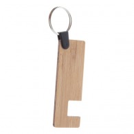 Bamboo support key ring