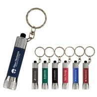 Rubber torch key ring