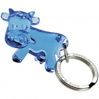 Recycled cow key ring