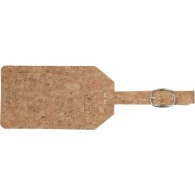 Luggage tag holder in cork