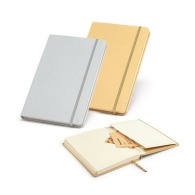 A5 notebook in gold or silver