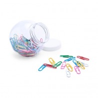 jar with multicoloured paperclips