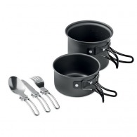 POTTY SET Camping pots and cutlery