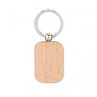 POTY WOOD - Wooden rectangular key ring