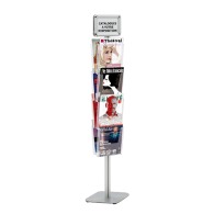 Brochure Display Cristal 8 x A4 + 2 x A5 Frames