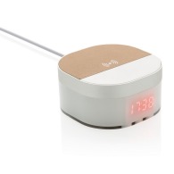 Digital alarm clock with wireless charger