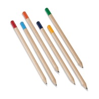 Pencil with coloured tip