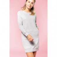 Organic lounge dress in fleece - kariban