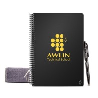 Reusable notebook with pen and microfiber A5