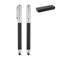 Rollerball pen with touch point