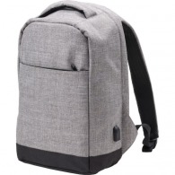 Anti-theft backpack in 600d polyester