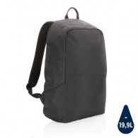 Anti-theft backpack in rpet impact aware