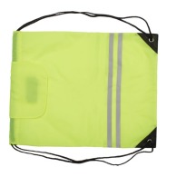 Reflective backpack with flap