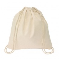 Lightweight cotton backpack - drawstring straps
