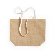 Hessian gusseted bag
