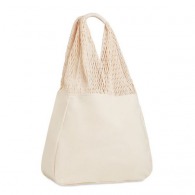 Beach bag cotton / net