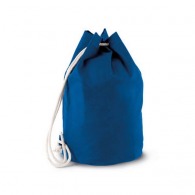 Cotton duffel bag with drawstring