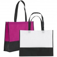 Shopping bag two-coloured 38x29cm non-woven