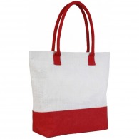 Capri coloured jute shopping bag