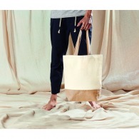 Shopper bag cotton/toile de jute
