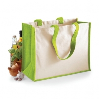 Burlap shopping bag