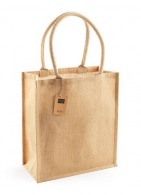 Burlap shopping bag